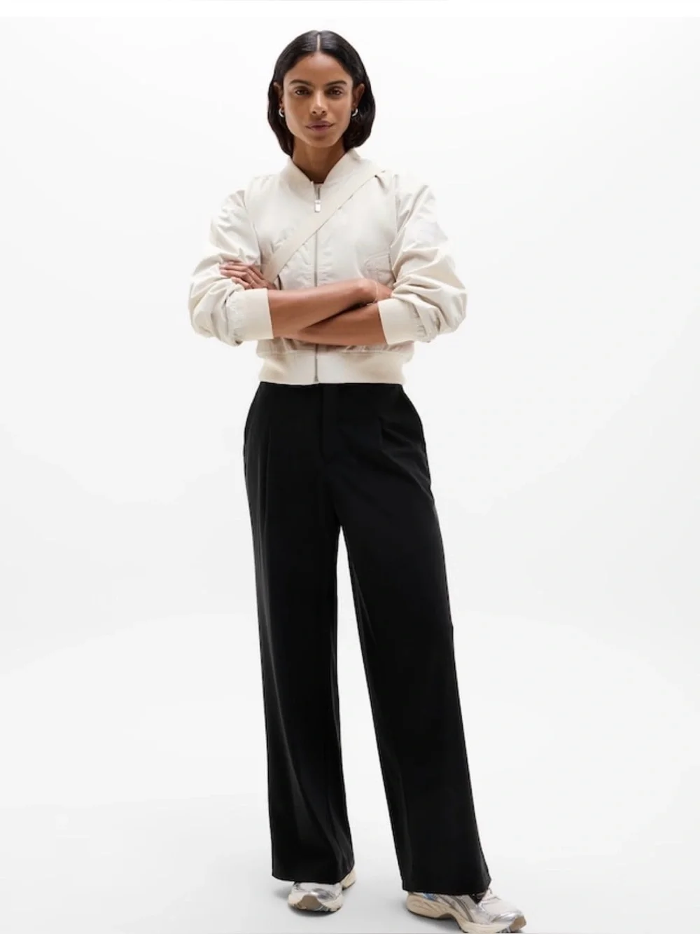 NWOT Athleta Pinnacle Black Trouser Size 16.